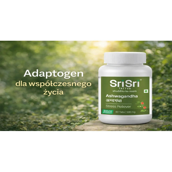 Ashwagandha Sri Sri Tattva 500 mg - Naturalny Adoptpgen