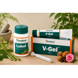 Zestaw do higieny intymnej Himalaya Lukol tabletki i V-Gel