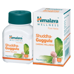 SHUDDHA GUGGULU HIMALAYA HERBALS - OBNIŻA CHOLESTEROL, POPRAWIA POZIOM TRÓJGLICERYDÓW