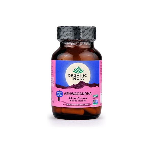 Ashwagandha Organic India - Biokräuter - Anti-Stress, reduziert chronische Überlastung