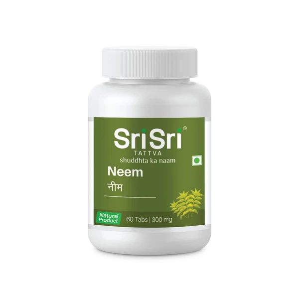 Neem (300 mg.) Sri Sri Tattva - Unterstützt die Gesundheit der Haut