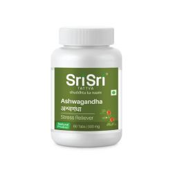 Ashvagandha (500 mg.) Sri Sri - Stress reliever, helps in insomnia
