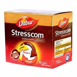 Stresscom Dabur (120 tabletek) - pomaga zwalczać stres, zmęczenie i niepokój