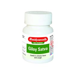 Giloy Satva - Przydatny w gorączce, bólach głowy,
zaburzeniach układu moczowego i
ogólnym osłabieniu