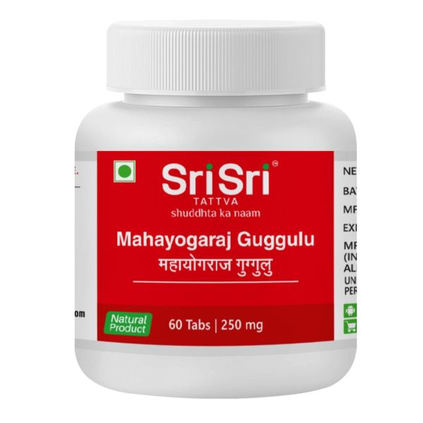 Mahayograj Guggulu Sri Sri Tattva | Balances all 3 doshas, Supports joint and muscle health, Artheritis