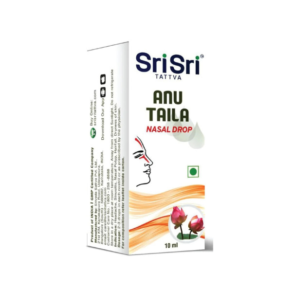 Anu Tail Sri Sri Tattva | Ayurvedic Nasal Oil for Sinus Relief & Mental Clarity