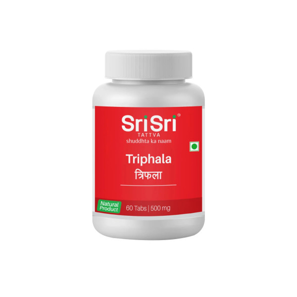 "Triphala Sri Sri - Detox Supplement", "Ayurvedic Triphala tablets for Gut Health"
